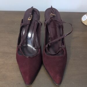 Elegant Burgundy Women's Heels